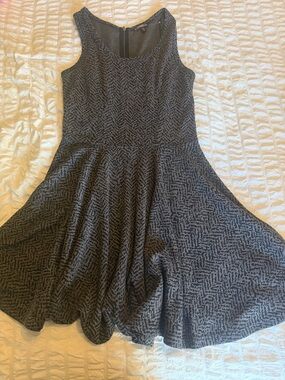 Express Black Textured High-Low Dress